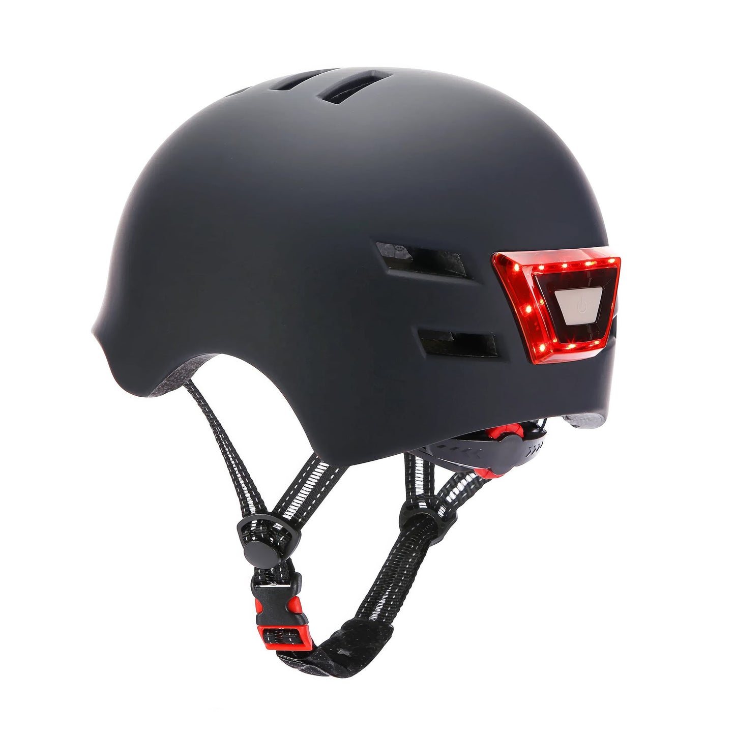 Black E-Scooter Helmet with Light | Australian E-Scooters